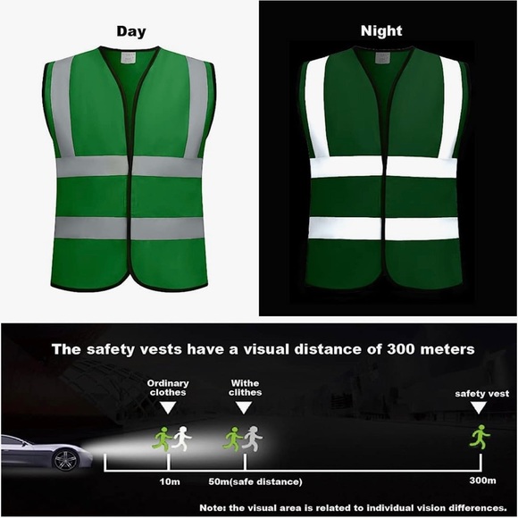 Evershare Reflective Safety Vest Size Large New in Packaging - Picture 1 of 8